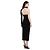 Versace Abito Midi Monospalla con Cutout Primavera 2023 - Nero - vista 4