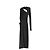 Versace Abito Midi Monospalla con Cutout Primavera 2023 - Nero - vista 8