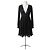 Alessandro Dell'Acqua schwarzes Spitzenkleid