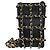Clutch Chanel Tech Me Out con catena in pelle d'agnello Nero