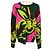 Dries Van Noten Strickpullover aus Wolle und Alpaka in den Farben Grün / Limettengrün / Rosa Mehrfarben