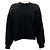Autre Marque Cinq à Sept Sweatshirt aus schwarzer Baumwolle Brandy mit Crackle-Strass