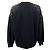 Autre Marque Cinq à Sept Sweatshirt aus schwarzer Baumwolle Brandy mit Crackle-Strass - Ansicht 3