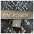 Abito cocktail midi Zac Posen in jacquard metallico python blu oceano - vista 4