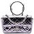 Borsa Satchel Chanel Mini Quilted Metallic Calfskin Ring Top Handle Flap Argento