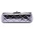Borsa Satchel Chanel Mini Quilted Metallic Calfskin Ring Top Handle Flap Argento - vista 3