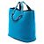 Borsa Satchel Chanel Medium CC Quilted Felt Pop Tote Blu - vista 2