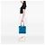 Borsa Satchel Chanel Medium CC Quilted Felt Pop Tote Blu - vista 6