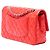 Borsa a tracolla Chanel Medium Classic Double Flap in vernice rossa Rosso - vista 2