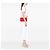 Borsa a tracolla Chanel Medium Classic Double Flap in vernice rossa Rosso - vista 6