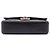 Borsa a tracolla Chanel Medium Classic Double Flap in pelle di agnello nera Nero - vista 3