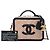 Borsa Vanity Chanel Small Bicolor Caviar CC Filigree marrone - vista 6