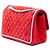 Borsa a tracolla Chanel Reissue 2.55 Double Flap 225 in camoscio matelassé rosso - vista 2