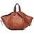Borsa a mano LOEWE Hammock Medium in vitello intrecciato marrone