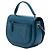 Chanel Small Coco Curve Flap Satchel aus blauem glänzendem Kalbsleder und gestepptem Ziegenleder - Ansicht 2