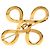 Spilla Infinito Chanel CC placcata oro D'oro - vista 3