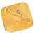 Spilla Chanel CC placcata oro con diamanti D'oro - vista 2