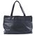 Borsa a tracolla Chanel Coco Mark Line in pelle caviar nera Nero