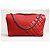 Borsa Chanel Medium Coco Boy Flap in pelle di vitello invecchiata lucida matelassé rossa Rosso - vista 4