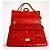 Mademoiselle Borsa Chanel 2.55 Reissue Medium Puzzle in pelle verniciata rossa Rosso - vista 11
