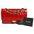 Mademoiselle Borsa Chanel 2.55 Reissue Medium Puzzle in pelle verniciata rossa Rosso - vista 2