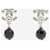 Chanel Orecchini a goccia Coco Mark A14V argento e nero - vista 2