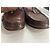 Mocassini Gucci in pelle marrone effetto coccodrillo con morsetto oro - vista 14