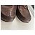 Mocassini Gucci in pelle marrone effetto coccodrillo con morsetto oro - vista 3