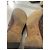 Mocassini Gucci in pelle marrone effetto coccodrillo con morsetto oro - vista 7