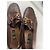 Mocassini Gucci in pelle marrone effetto coccodrillo con morsetto oro - vista 8