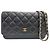 Timeless Portafoglio a catena Chanel AP0250 Matelassé Nero D'oro