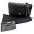 Timeless Portafoglio a catena Chanel AP0250 Matelassé Nero D'oro - vista 14