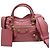 Borsa a mano Balenciaga Mini City in pelle rosa