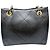 Bolso de hombro Chanel de piel de cordero con cadena Negro - vista 2