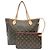 Borsa Tote Louis Vuitton Monogram Neverfull MM Marrone Rosa Monogramma