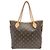 Borsa Tote Louis Vuitton Monogram Neverfull MM Marrone Rosa Monogramma - vista 3