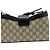 Borsa a tracolla piccola in pelle GUCCI GG Supreme Padlock Nero Beige - vista 2