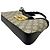 Borsa a tracolla piccola in pelle GUCCI GG Supreme Padlock Nero Beige - vista 4