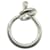 Hermès Anello Hermes Echappé Silver Band Ring Argento - vista 4