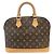 Borsa Louis Vuitton Alma PM Monogram Marrone Monogramma - vista 2