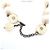 Collana a Sfere Logo Vintage Chanel Bianco - vista 3