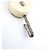 Collana a Sfere Logo Vintage Chanel Bianco - vista 5