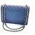 Borsa a tracolla Chanel Lame Matelassé Double Flap con catena Blu - vista 2