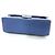 Borsa a tracolla Chanel Lame Matelassé Double Flap con catena Blu - vista 3