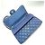 Borsa a tracolla Chanel Lame Matelassé Double Flap con catena Blu - vista 5