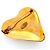 Broche de lapela Chanel 93P Coco Mark Heart Dourado - vista 3