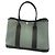 Hermès Borsa Tote HERMES Garden Party TPM Toile Officier Khaki Nero Verde Cachi - vista 2