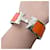 Hermès Bracciale Hermes Clic Clack H Argento Arancione - vista 4