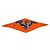 Hermès Foulard Losange Hermes Dragon Flash Arancione