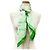 Hermès Foulard Carre 90 HERMES Rougeur des Matinaux Marrone Verde chiaro - vista 2
